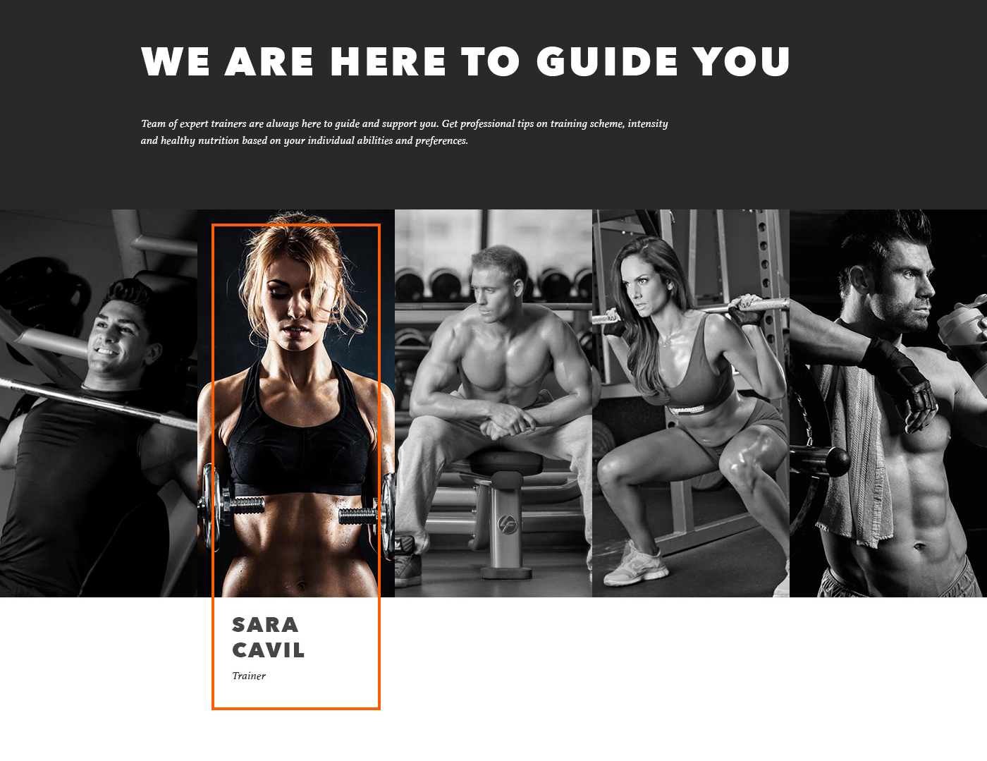 web design tubik studio gym website